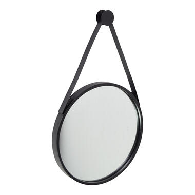 Miroir mural rond Fragix Triangle - Noir - Métal - Ø45cm - Industriel product