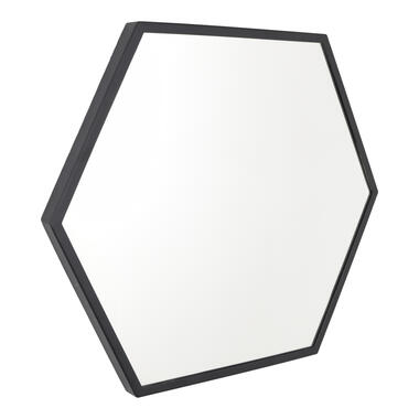 LOFT42 Wandspiegel Zeshoek Large - Zwart - 58x50 product