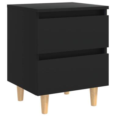 vidaXL - table de chevet - Noir - Bois de pin product