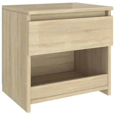 vidaXL Nachtkastje 40x30x39 cm bewerkt hout sonoma eikenkleurig product