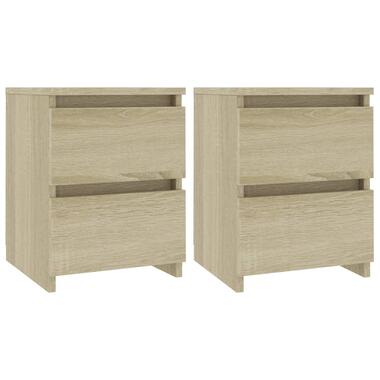 vidaXL Tables de chevet 2 pcs Chêne sonoma 30x30x40 cm Bois ingénierie product