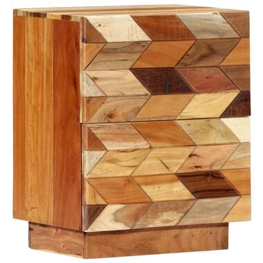 vidaXL Nachtkastje 40x30x50 cm massief gerecycled hout product