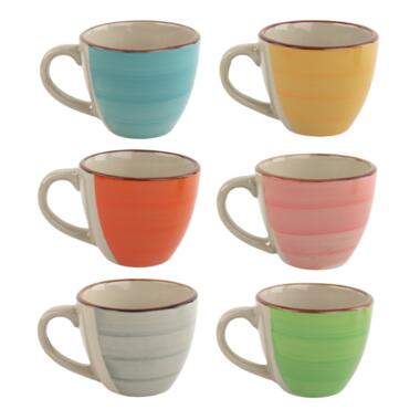OTIX Espresso kopjes Koffie set van 6 Koffietassen Meerdere kleuren 90 ml product