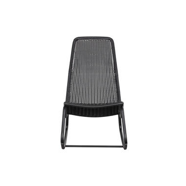 Chaise À Bascule - Rotin - Noir - 97x51x95 - WOOOD - Tom product