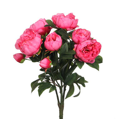 Mica Decorations Pivoines Bouquet de fleurs artificielles - Rose foncé product