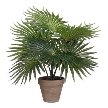 Mica Decorations Palm Kunstplant in Bloempot Stan - H40 x Ø35 cm - Groen product