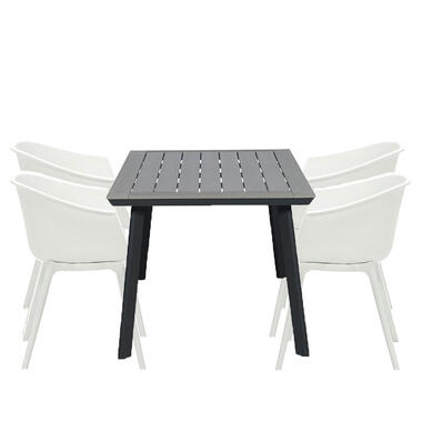 Lexy ensemble de jardin 5-pièces blanc - Penedo table de jardin 160x90 cm product