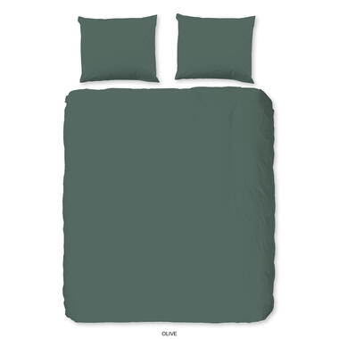 Good Morning Housse de couette "uni dessin" - Vert - (240x200/220 cm) - Coton product