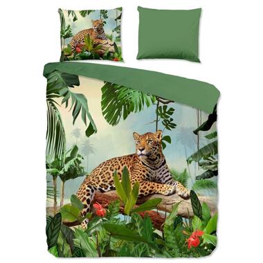 Good Morning Dekbedovertrek "luipaard" - Groen - (240x200/220 cm) - Katoen product