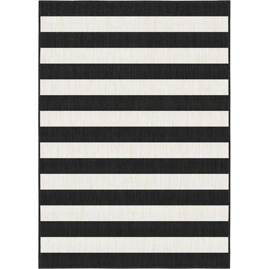 Eva Interior Interieur05 Buitenkleed Stripes zwart/wit dubbelzijdig -160x230 cm product