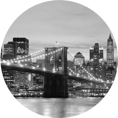 Sanders & Sanders zelfklevende behangcirkel - Brooklyn Bridge New york product