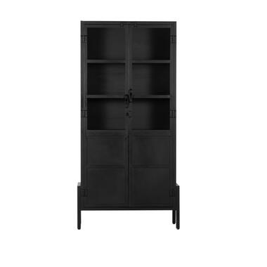 Meuble noir - métal - 90x40x195cm - 2 portes - Meuble Nova - Giga Meubel product