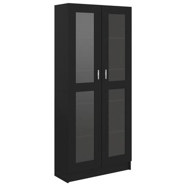 vidaXL Armoire à vitrine Noir 82,5x30,5x185,5 cm Bois d’ingénierie product