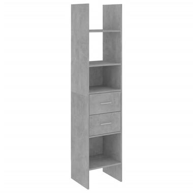 vidaXL Bibliothèque Gris béton 40x35x180 cm Bois d’ingénierie product