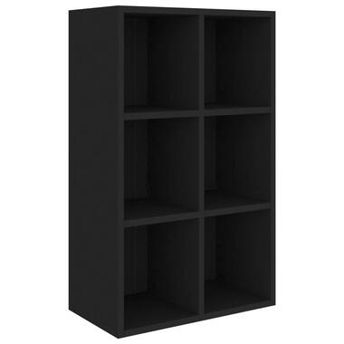 vidaXL Boekenkast/dressoir 66x30x98 cm bewerkt hout zwart product