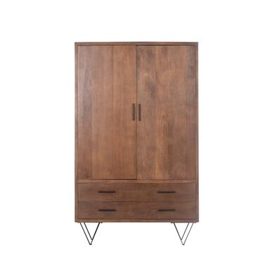 Kast Donkerbruin Mangohout - 110x40x180 - Metaal - Ubud product