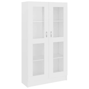 vidaXL Armoire à vitrine Blanc 82,5x30,5x150 cm Bois d'ingénierie product