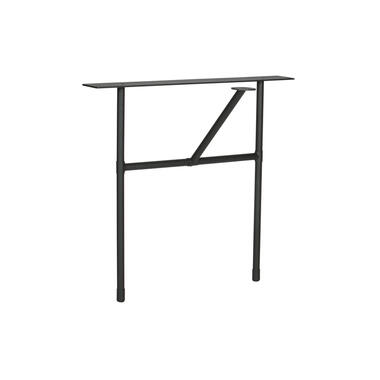 Pied de table en forme de H - Métal - Noir - 72x79x36 - WOOOD product