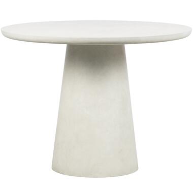 Table à Manger - Aspect Béton - Blanc - 76x100x100 - WOOOD - Damon product