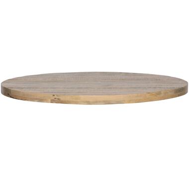 WOOOD Tablo Tafelblad Rond - Mango - White Wash - 120x120 product