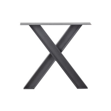 X-Pietement - Métal - Noir - 72x79x10 - WOOOD - Tablo product