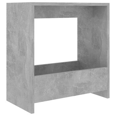 vidaXL Bijzettafel 50x26x50 cm bewerkt hout betongrijs product