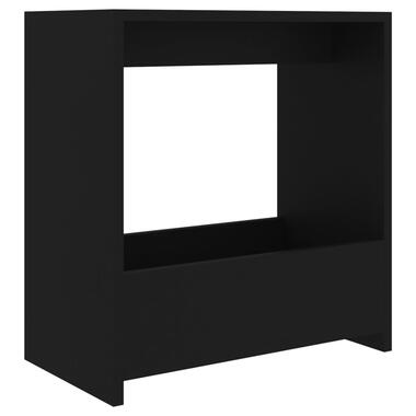 vidaXL Bijzettafel 50x26x50 cm bewerkt hout zwart product