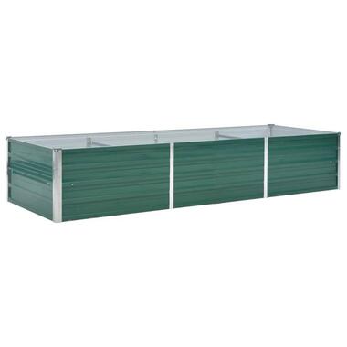 vidaXL Plantenbak verhoogd 240x80x45 cm gegalvaniseerd staal groen product