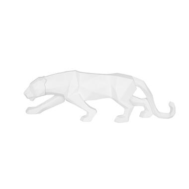 Ornement Origami Panther - Polyresin Matt White - 48x10,5x15cm product