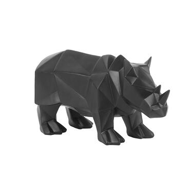 Ornement Origami Rhino - Polyresin Matt Black - 29,5x11,6x14,5cm product