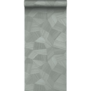 Origin Wallcoverings eco-texture vliesbehang - grafisch 3D motief - blauw grijs product