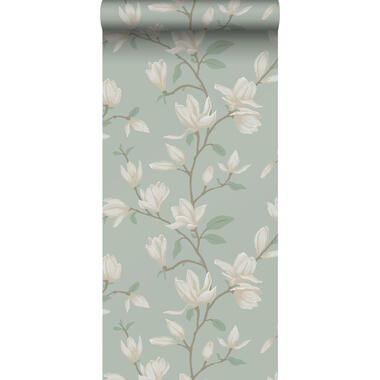 ESTAhome behangpapier - magnolia - celadon groen - 0.53 x 10.05 m product