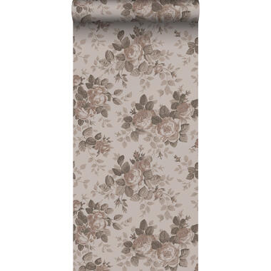 ESTAhome behangpapier - vintage bloemen - oudroze - 50 x 900 cm product