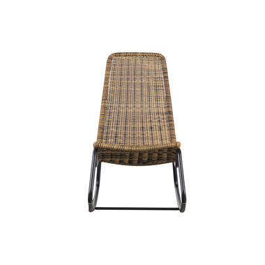 Chaise à bascule d'exterieur - Polyester/métal - Naturelle - 97x51x95 - WOOOD product