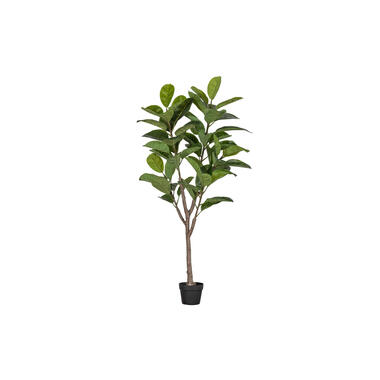 WOOOD Rubberboom Kunstplant 135 cm - Plastic - Groen - 135x74x55 product
