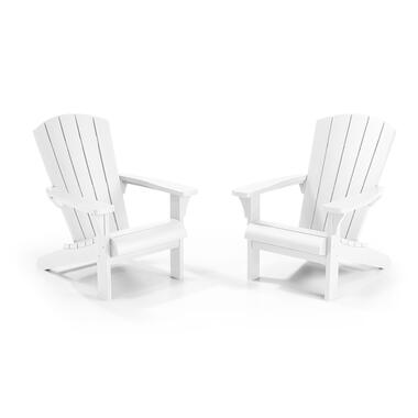 Chaise de jardin Keter Troy Adirondack - lot de 2 - 81x80x96,5cm - Blanc product