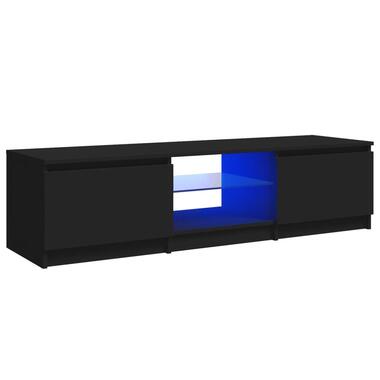 vidaXL Tv-meubel met LED-verlichting 140x40x35,5 cm zwart product