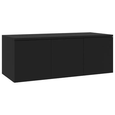 vidaXL Tv-meubel 80x34x30 cm bewerkt hout zwart product