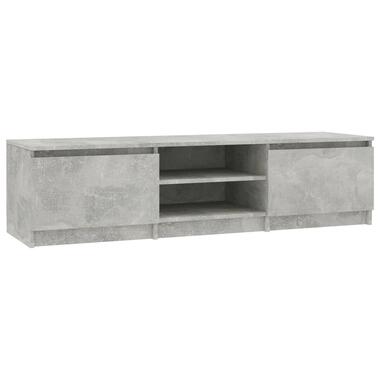 vidaXL Meuble TV Gris béton 140x40x35,5 cm Bois d'ingénierie product