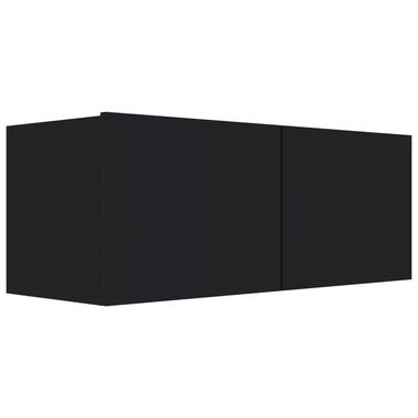 vidaXL Meuble TV Noir 80x30x30 cm Bois d’ingénierie product