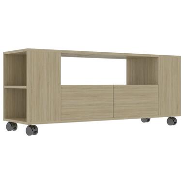 vidaXL Tv-meubel 120x35x48 cm bewerkt hout sonoma eikenkleurig product
