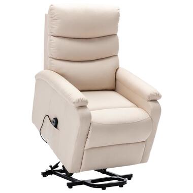 vidaXL Sta-op-stoel stof crèmekleurig product