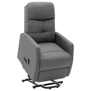 vidaXL Fauteuil inclinable sur pied Gris clair Tissu product