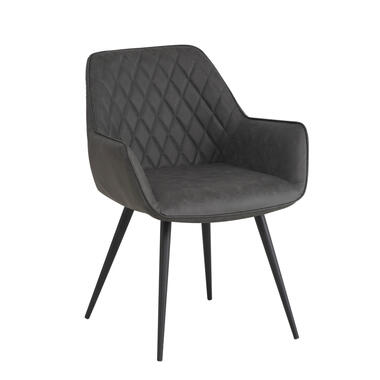 CARA Chaise Salle A Manger Industrielle Gris product