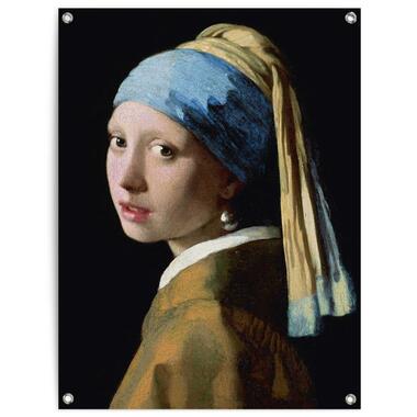 Tuinposter - Vermeer Meisje met de parel - 80x60 cm Canvas product