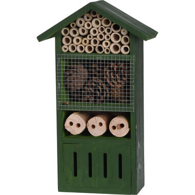Insectenhotel - groen - hout - bijenhuis - 33 cm product