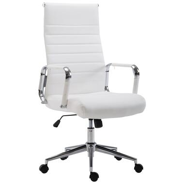 CLP Chaise de bureau Kolumbus Chrome Frame - Similicuir - Blanc product