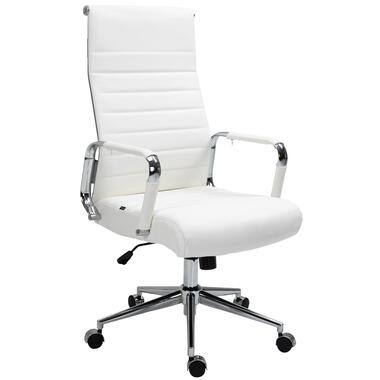 CLP Chaise de bureau Kolumbus Chrome Frame - Véritable cuir - Blanc product