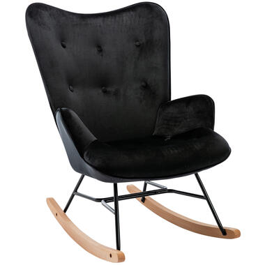 CLP Chaise à bascule Sanka Velours - Noir product