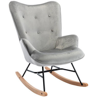 CLP Chaise à bascule Sanka Velours - Gris product